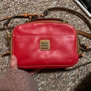 dooney and bourke red crossbody purse